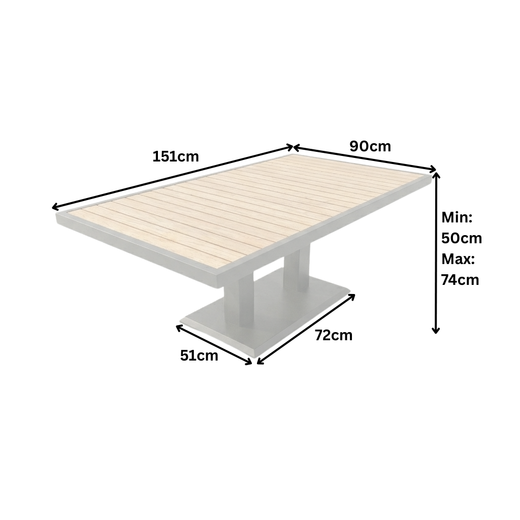 Wynn Rectangular Corner Corner Casual Dining Set with Rise & Fall Table | KENT ONLY DELIVERY