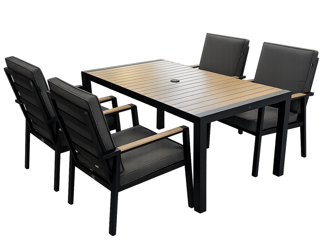 Panama-Asher 4 Seat Dining Set