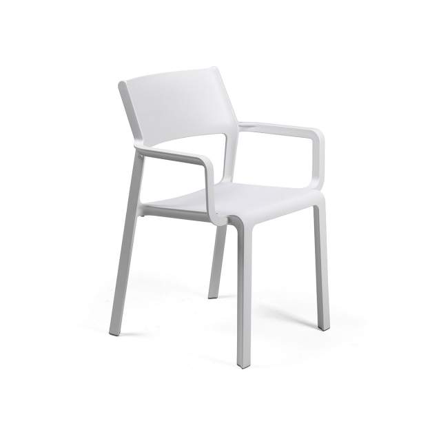 Rio 10 Seat Dining Set with Extendable Table with Trill Arm Chairs - White