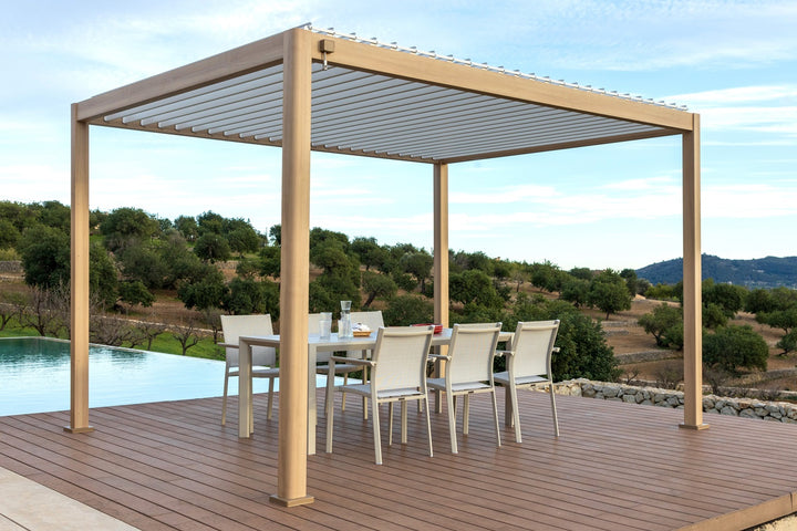 Lifestyle Garden 4m x 3m Pergola Oak & White | KENT ONLY DELIVERY