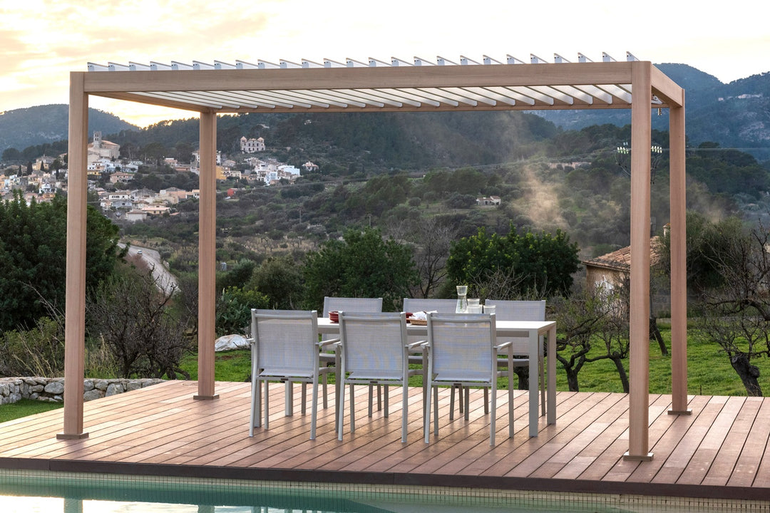 Lifestyle Garden 4m x 3m Pergola Oak & White | KENT ONLY DELIVERY