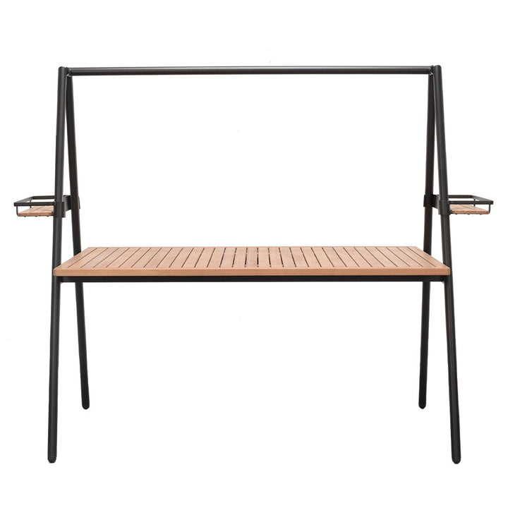 Lifestyle Garden Copenhagen- Tipi Outdoor Dining Table and 4 Chair Set - Black