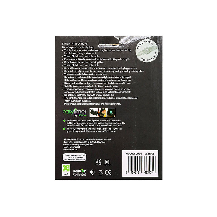 NOMA Star Wire Curtain Lights 308 Cool White LEDs