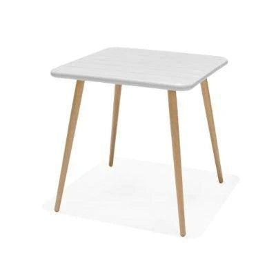 Nassau 70cm Square Bistro Table - White by Lifestyle Garden