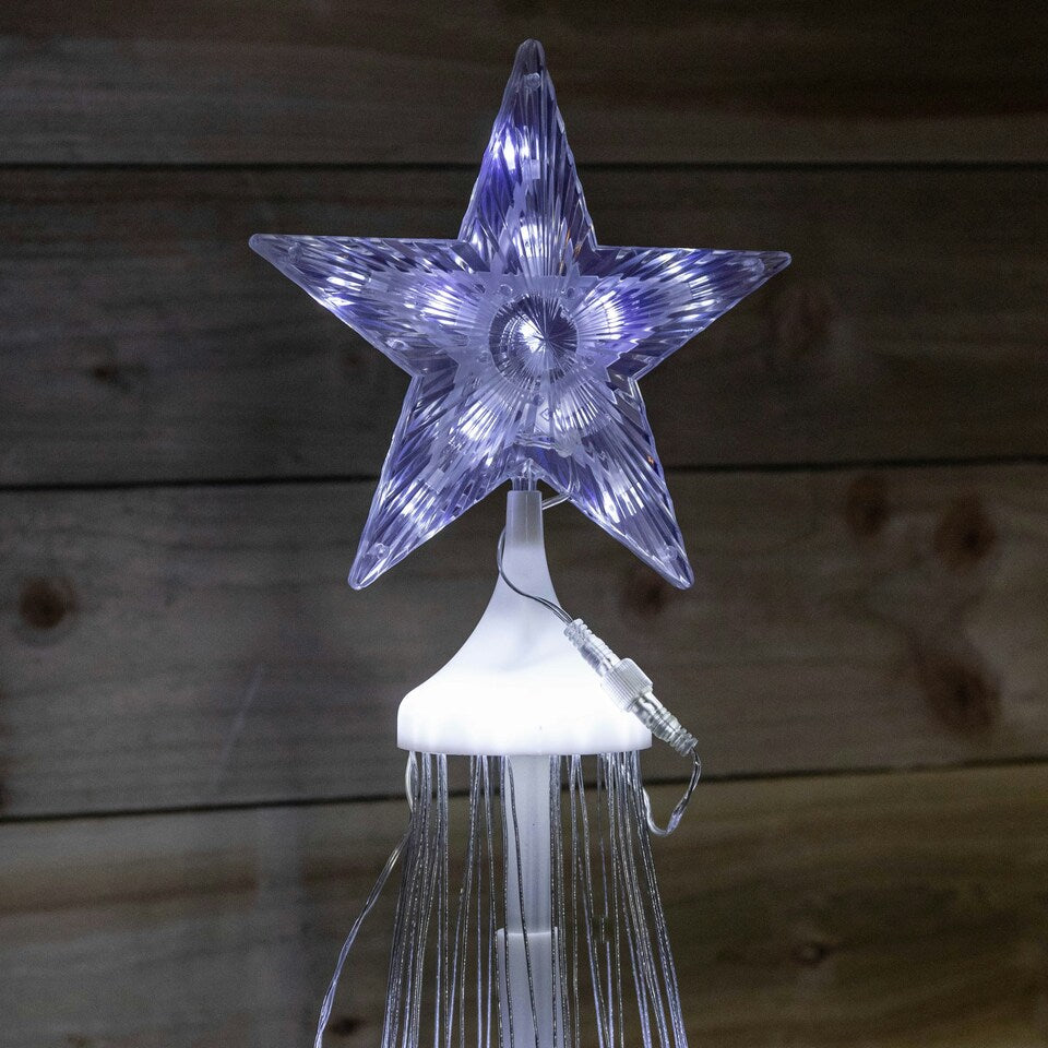 135cm Cone Christmas Tree with 160 Cool White LEDs and Remote Control