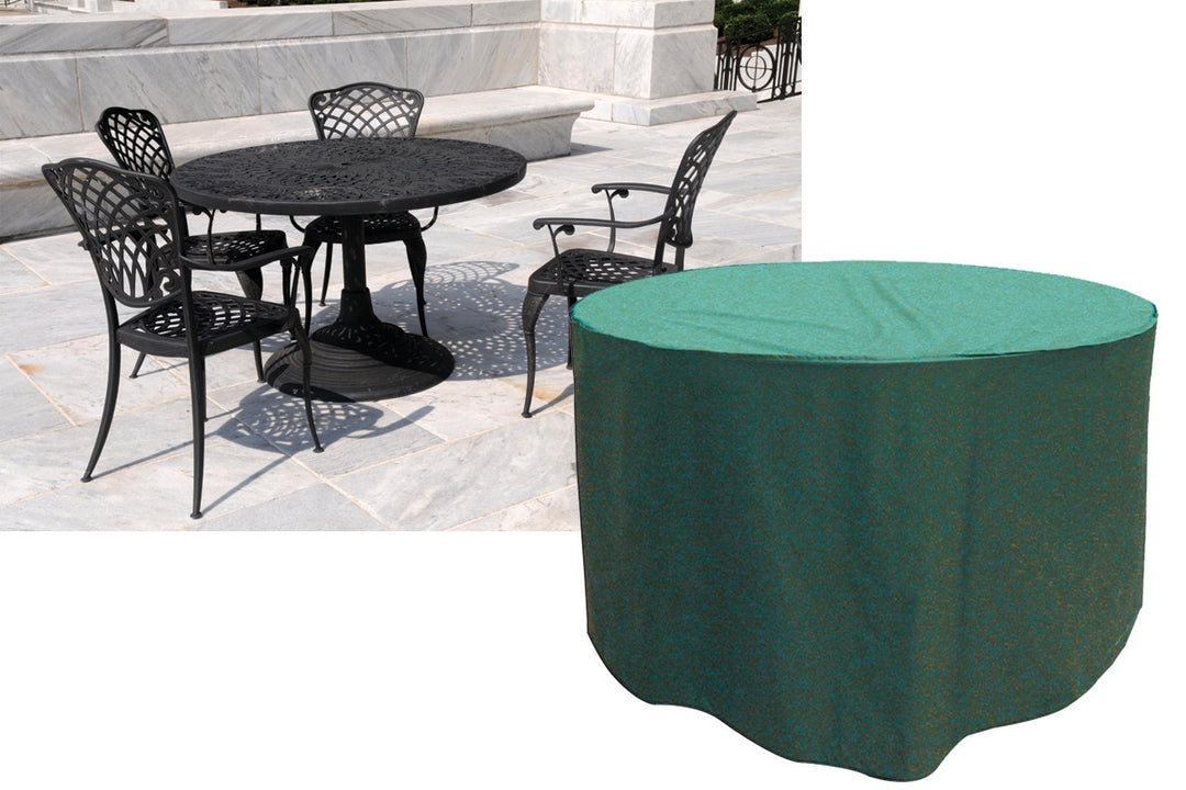 4-6 Seater Round Furniture Set Cover - Green (W1196)