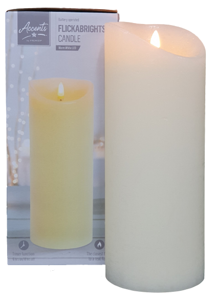 Flickabrights LED Flickering Effect Candle - 23cm