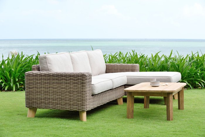 Bahamas Left Hand Chaise Lounge Set by Lifestyle Garden