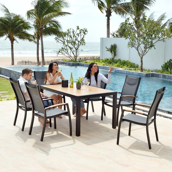 Panama 6 Seat Rectangular Dining Set by Lifestyle Garden