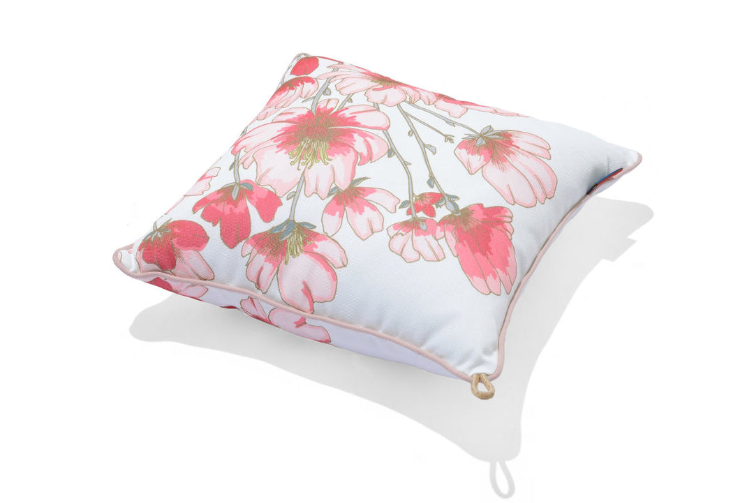 Eden Outdoor Scatter Cushion -  Pink Magnolia Flower