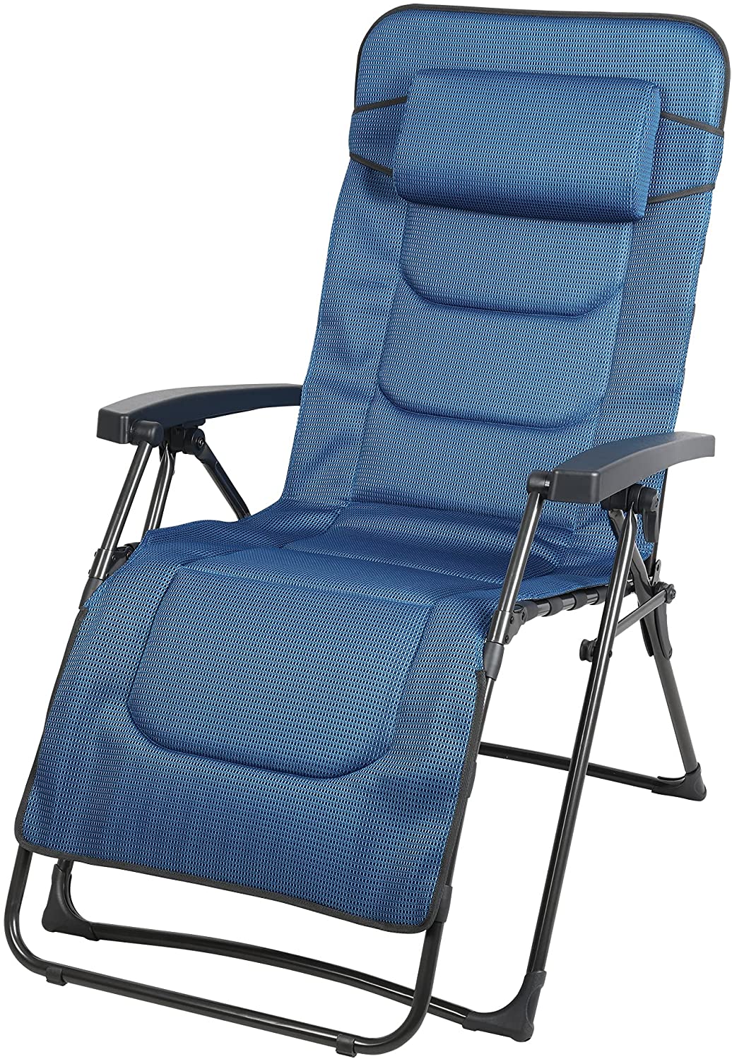 Valencia Ergolounger Reclining Relaxer Folding Chair - DAY BLUE