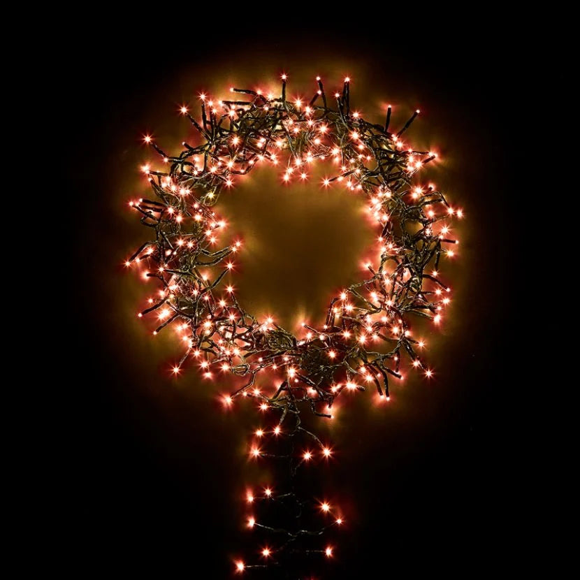 2000 LED Cluster Christmas Lights (29m Lit Length) - Copper Glow