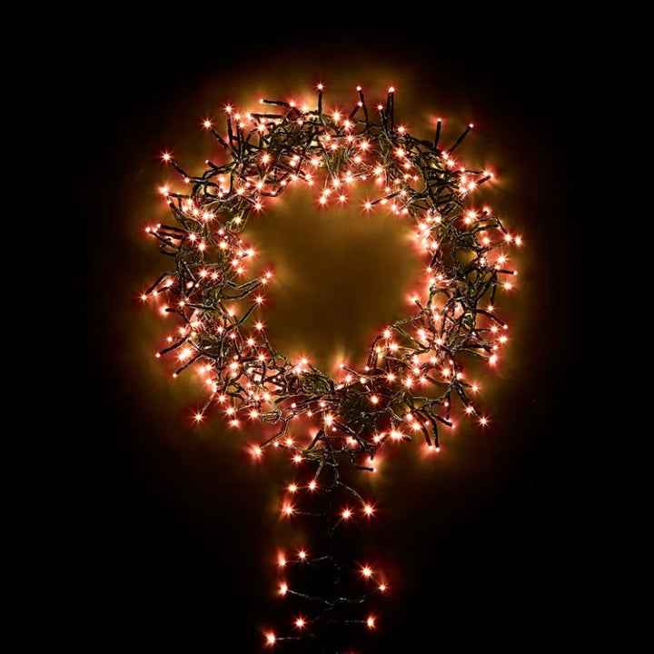 960 LED Cluster Christmas Lights (13.9m Lit Length) - Copper Glow