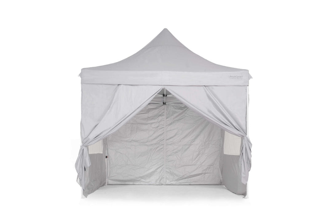 Deluxe Pop Up Gazebo in Light Grey