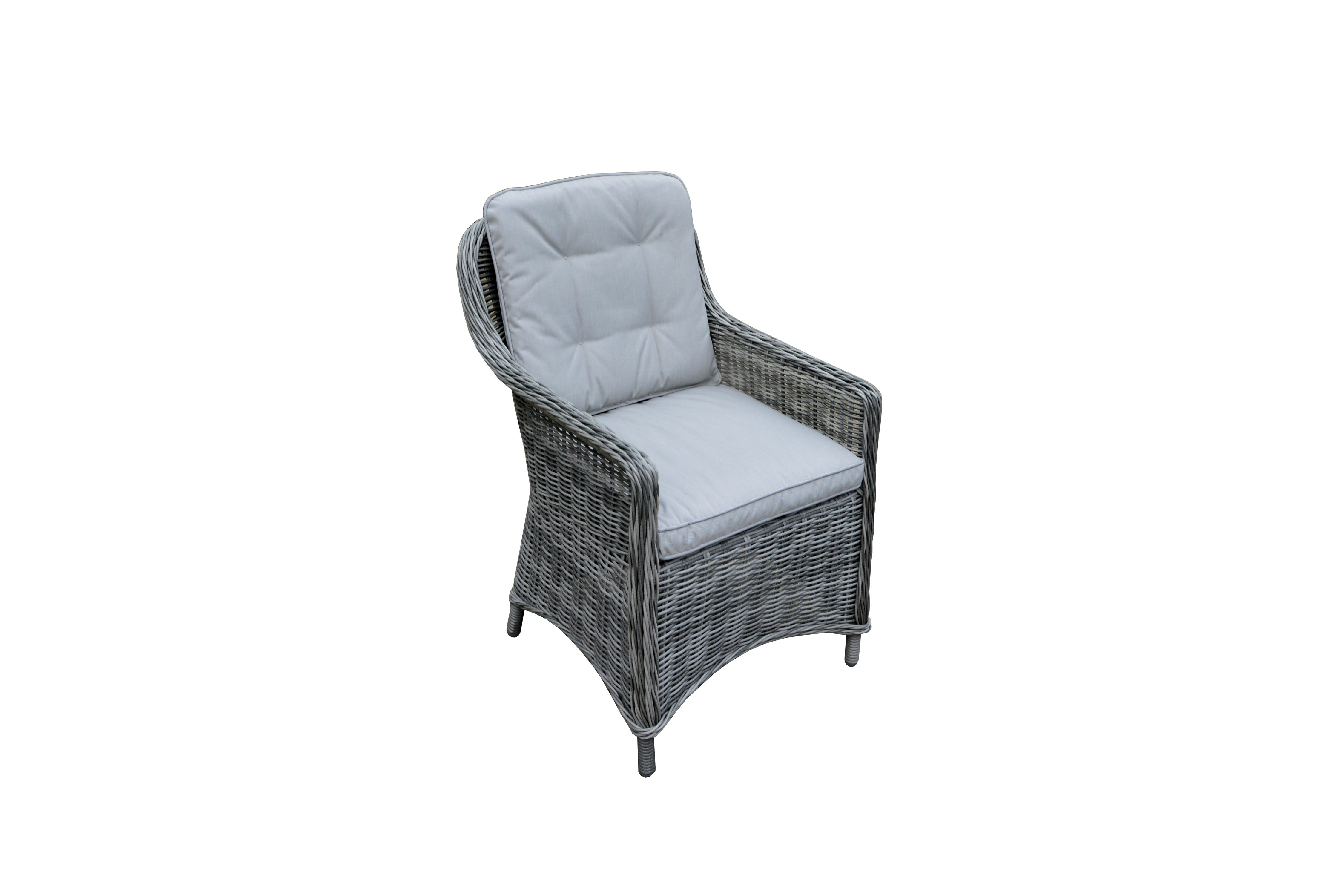 Nevada grey rattan 4 on sale seat cube set