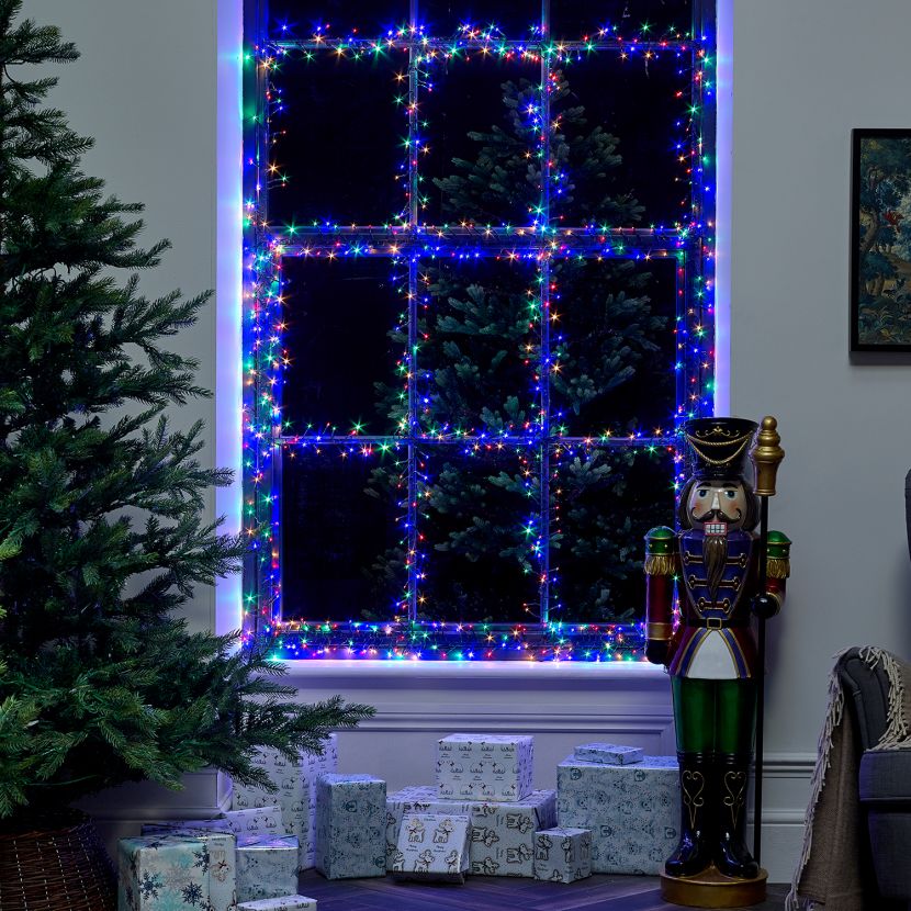 1500 LED Cluster Christmas Lights (21.7m Lit Length) - Multicolour
