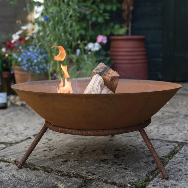 Cast Iron 56cm Round Fire Pit with Legs
