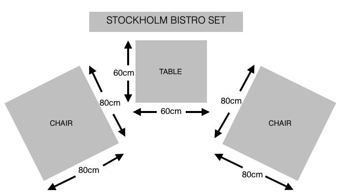 Stockholm Bistro Set
