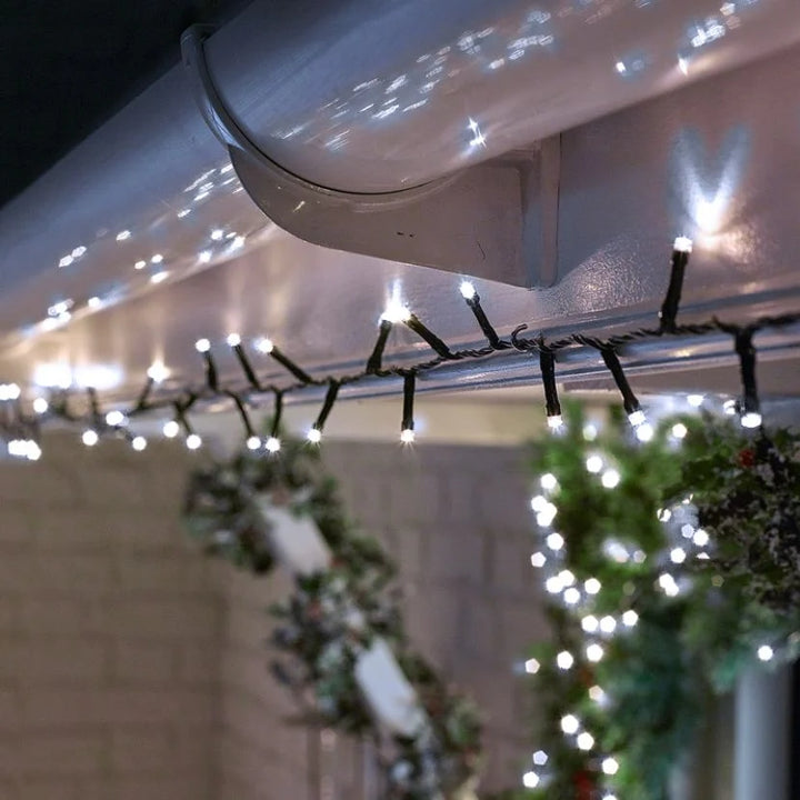 600 LED Christmas String Lights (30m Lit Length) - Cool White