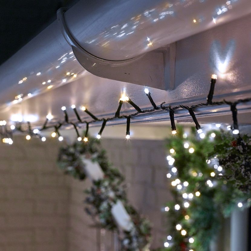 600 LED Christmas String Lights 30m Lit Length Cool Warm White Hills Home and Garden