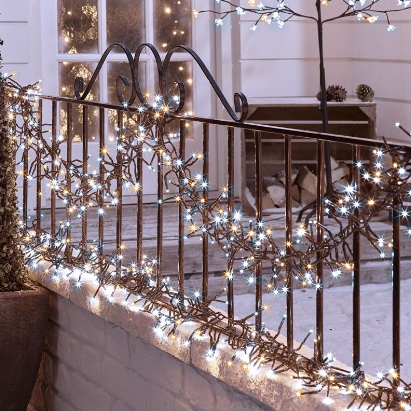 2000 LED Cluster Christmas Lights (29m Lit Length) - Warm/Cool White