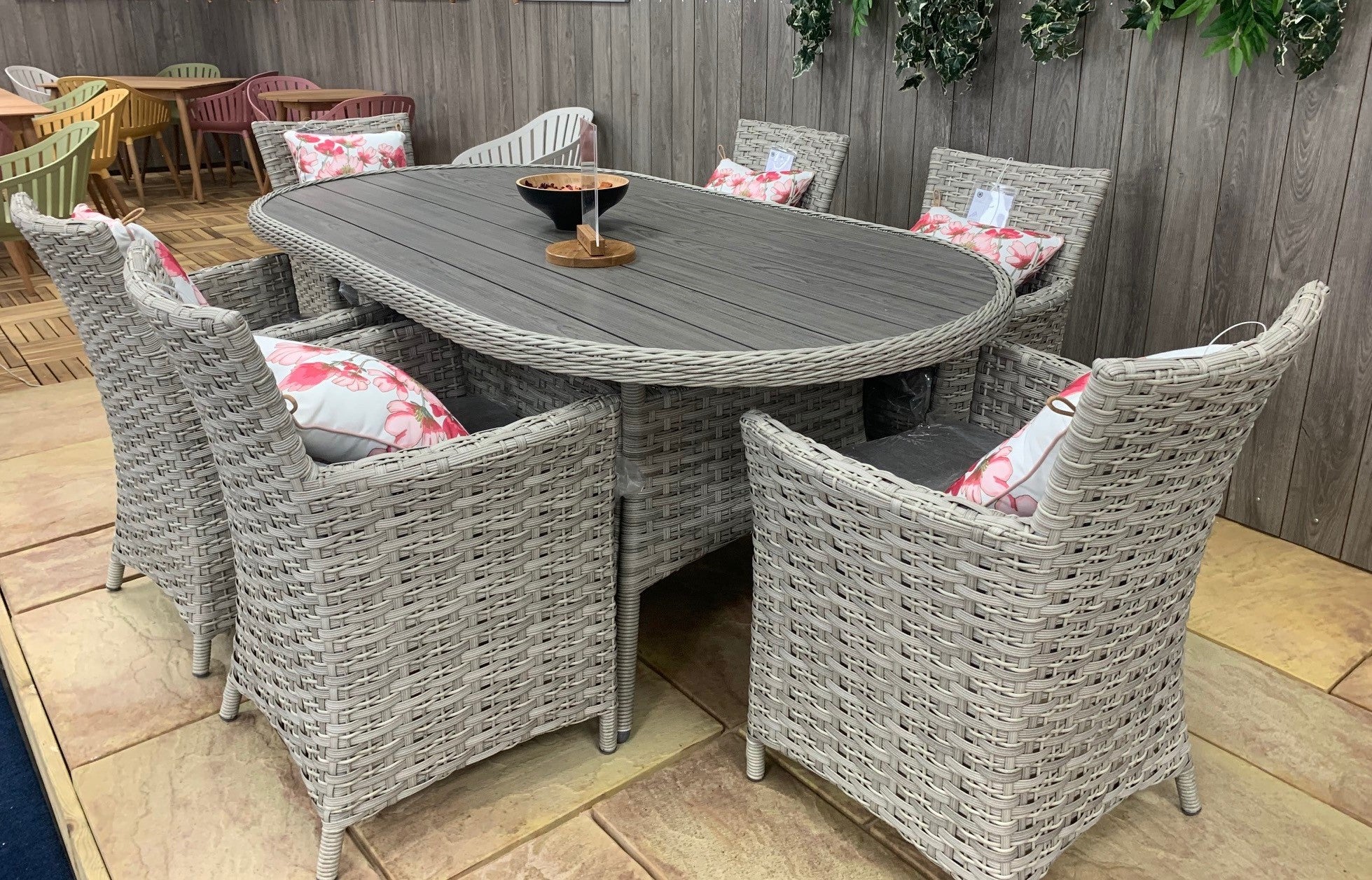 Aruba 6 seater rectangular deals dining set